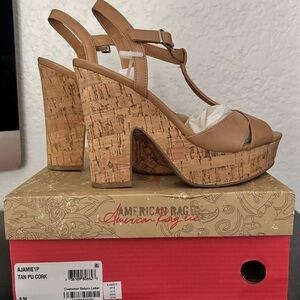 American Rag Tan Platform Sandals